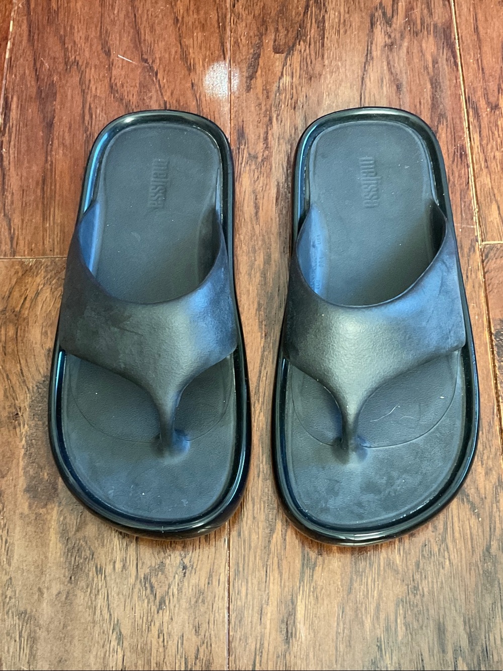 Melissa Men's Black Thong Slide Sandals